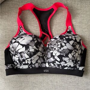 VSX Victoria’s Secret Sport Women's Black and Pink Sports Bra